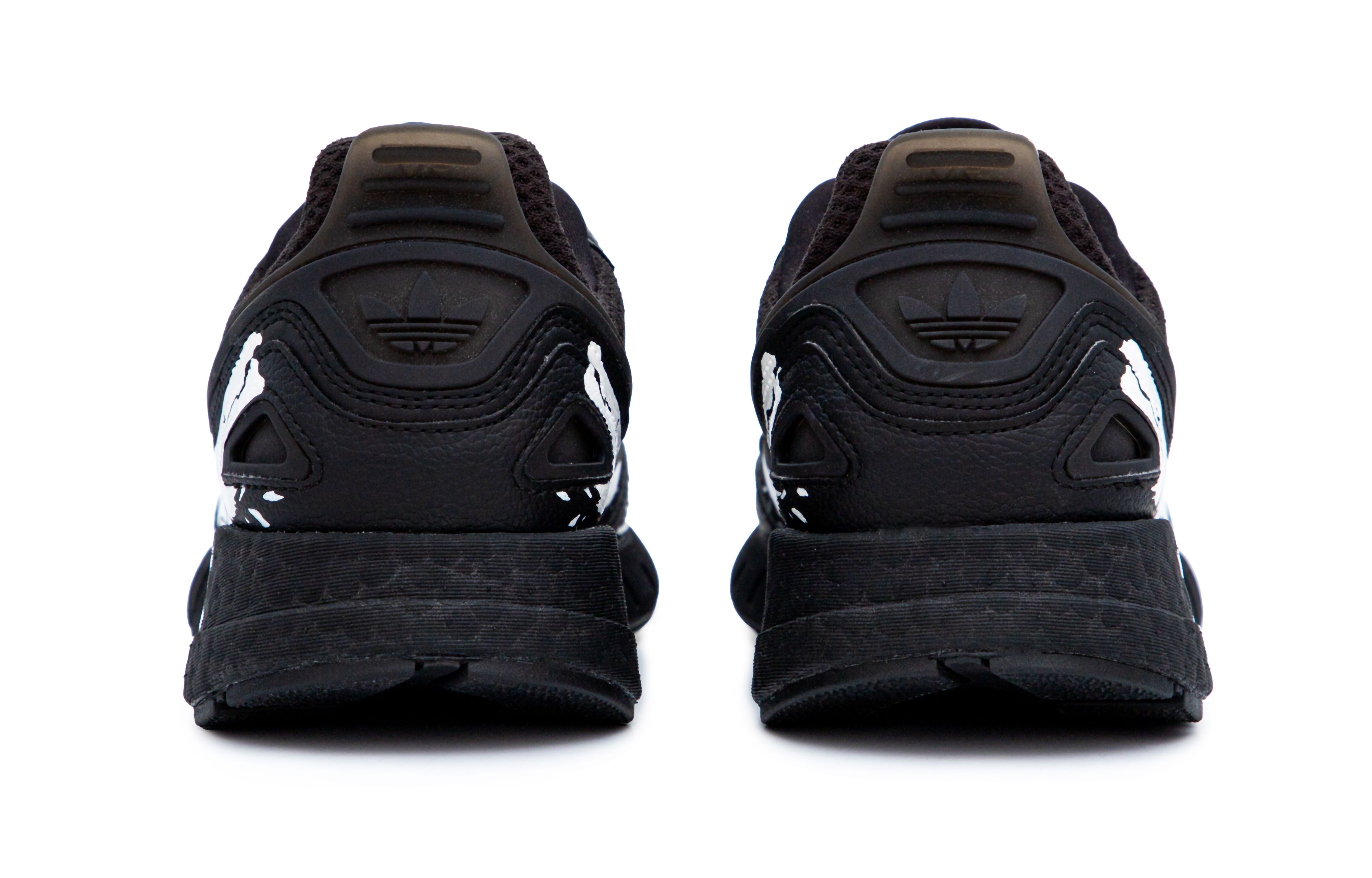 Adidas Originals ZX 1K Boost 2.0 Breathable And Lightweight Low top Mesh Fabric Running Shoes Men’s Black White