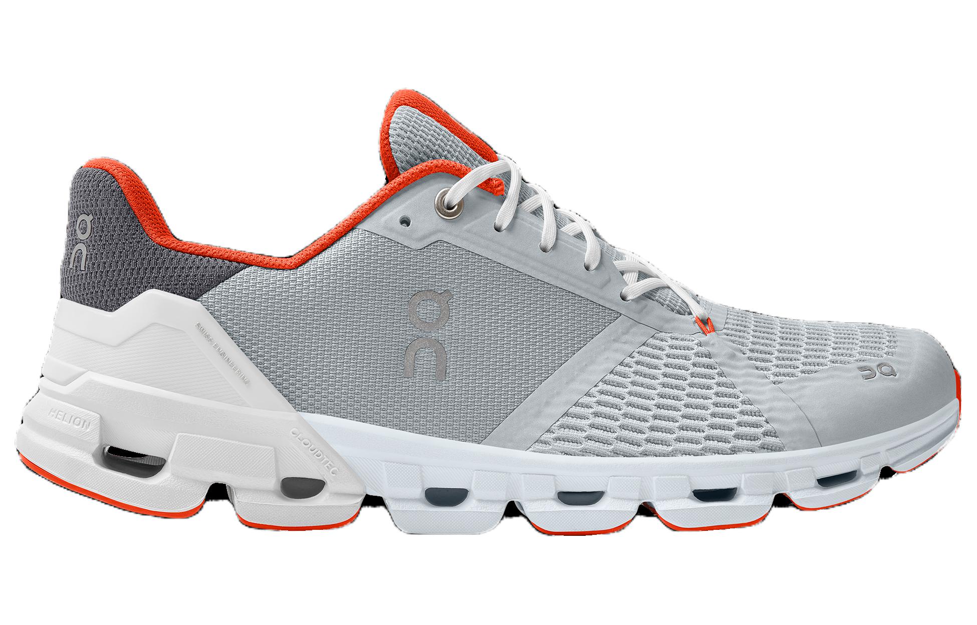 On Cloudflyer Abrasion Resistant Lightweight Wear resistant And Lightweight Low top Running Shoes Men’s Gray Orange