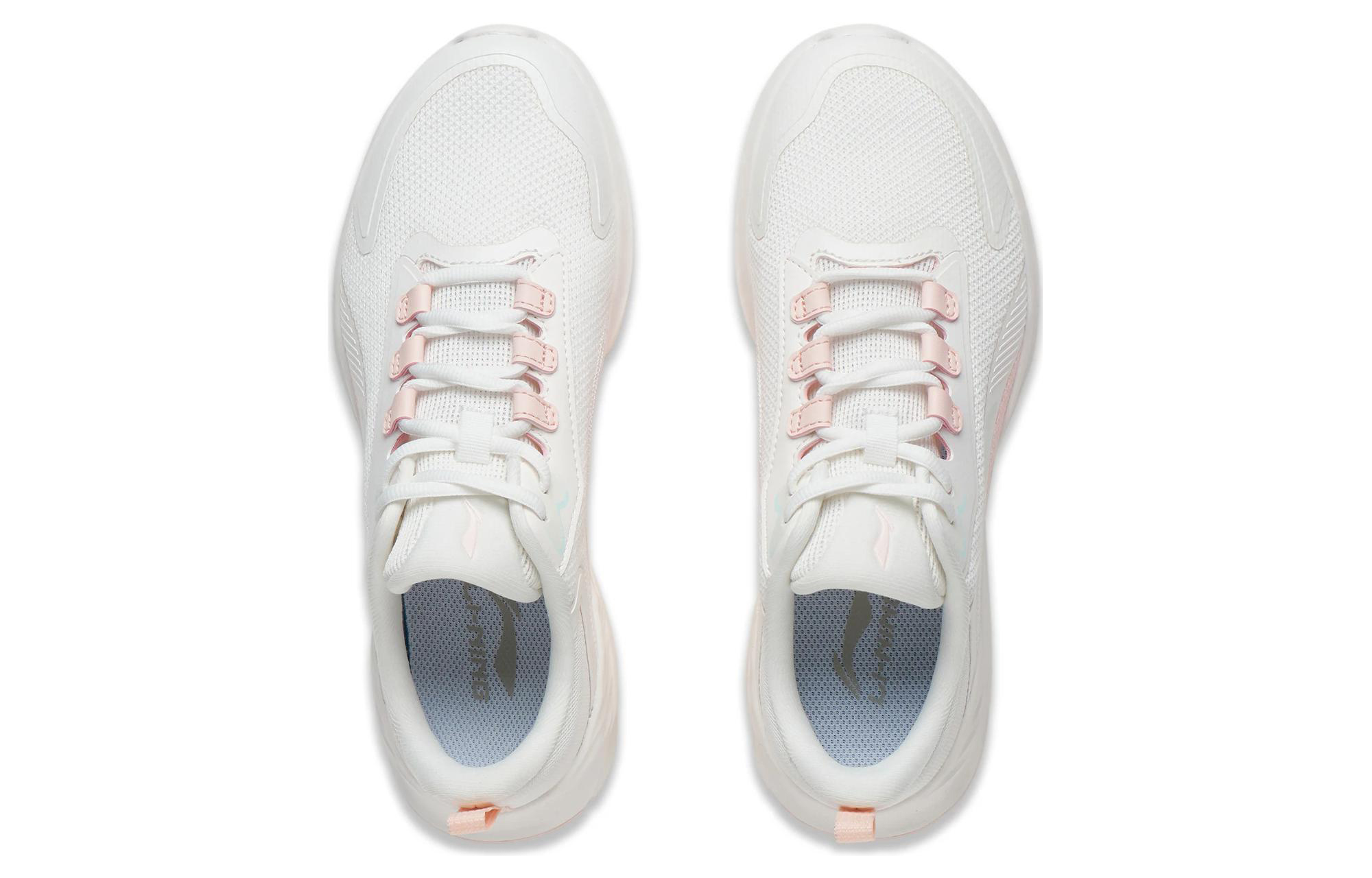 Li Ning Yang Wind Soft And Comfortable Slip Resistant Abrasion Resistant Low top Running Shoes Women’s White Pink
