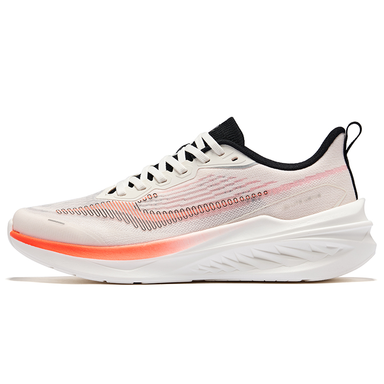 Erke Cruise 3.0 Cushioning Breathable Rebound Low top Casual Running Shoes Men’s White Orange