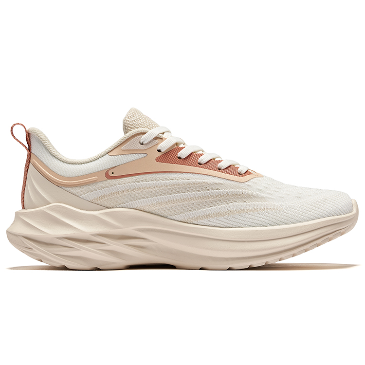 Erke Shadow 3.0 Cushioning Rebound Breathable Low top City Commuting Running Shoes Women’s White Beige