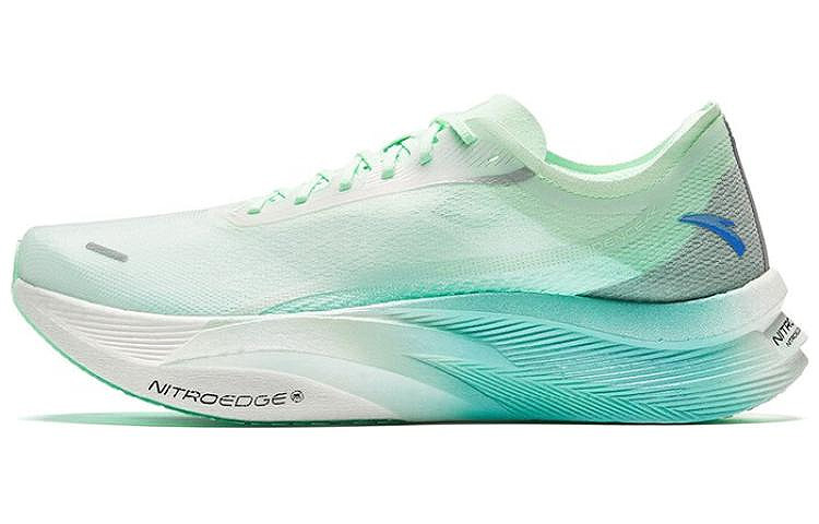 Anta C202 5 GT Cushioning Slip Resistant Low top Marathon Running Shoes Men’s Green Blue