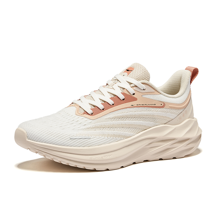 Erke Shadow 3.0 Cushioning Rebound Breathable Low top City Commuting Running Shoes Women’s White Beige