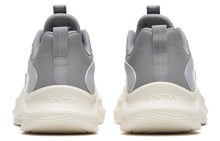 Anta Comfortable Cushioning Low top Casual Running Shoes Men’s White Gray