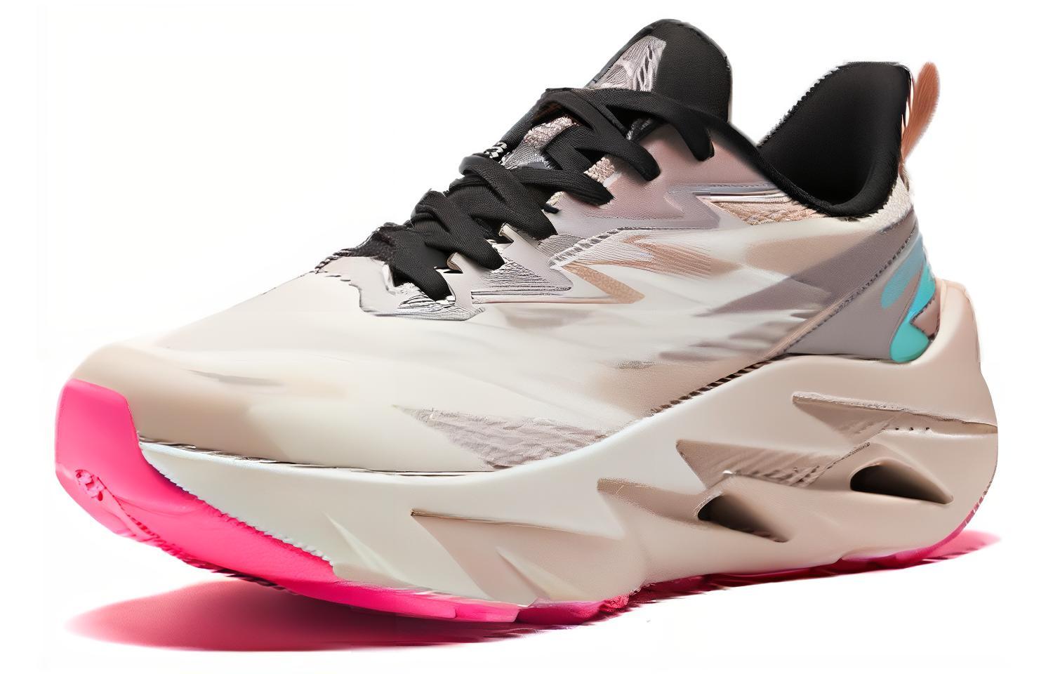 Anta Comfortable Slip Resistant Abrasion Resistant Low top Running Shoes Women’s White Gray Pink