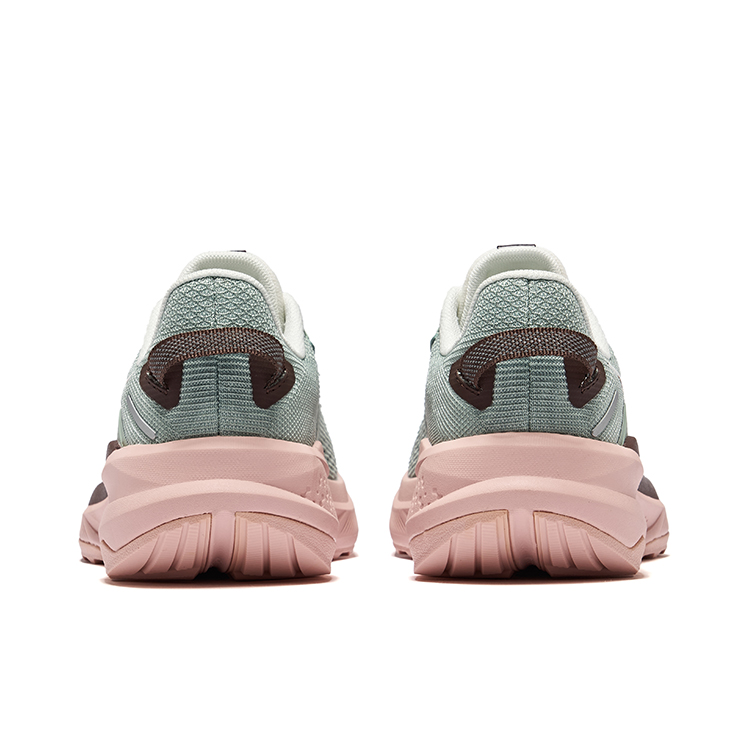 Erke Siye 2.0 Cushioned Slip-Resistant Rebound Low-Top Bow Bomb Technology Casual Running Shoes Women’s Green Pink