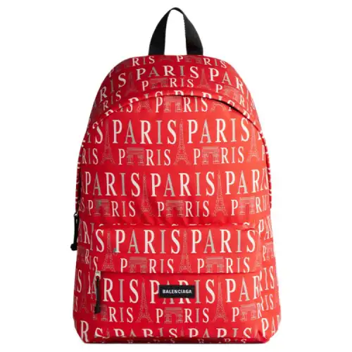 Balenciaga Explorer Nylon Backpack Women's Red