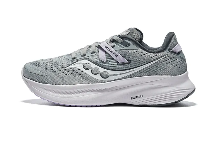 Saucony Guide 16 Fabric Cushioning Breathable Low top Marathon Running Shoes Women's Gray Purple