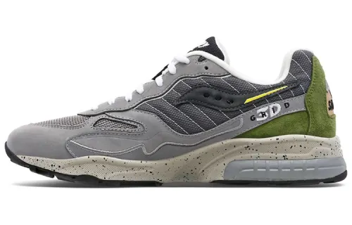 saucony 3D Grid Hurricane Premium Dark Grey Olive Green