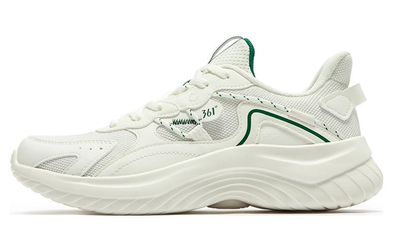 361° Versatile Cushioning Abrasion Resistant Breathable Low top Running Shoes Women’s White Green