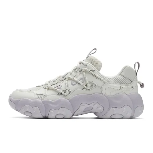 FILA FLUID 6 Cat Paw 6 Rebound Slip Resistant Abrasion Resistant Low top Casual Shoes Women's Milk White