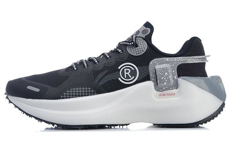 Li Ning Ranger Essential Abrasion Resistant Slip Resistant Lightweight Low top Running Shoes Unisex Black Gray