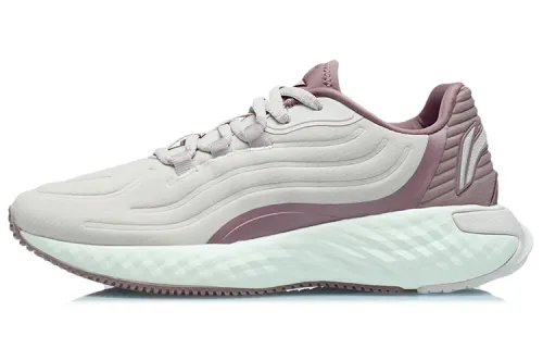 Li Ning Cushioning Low top Running Shoes Women's Silent Purple