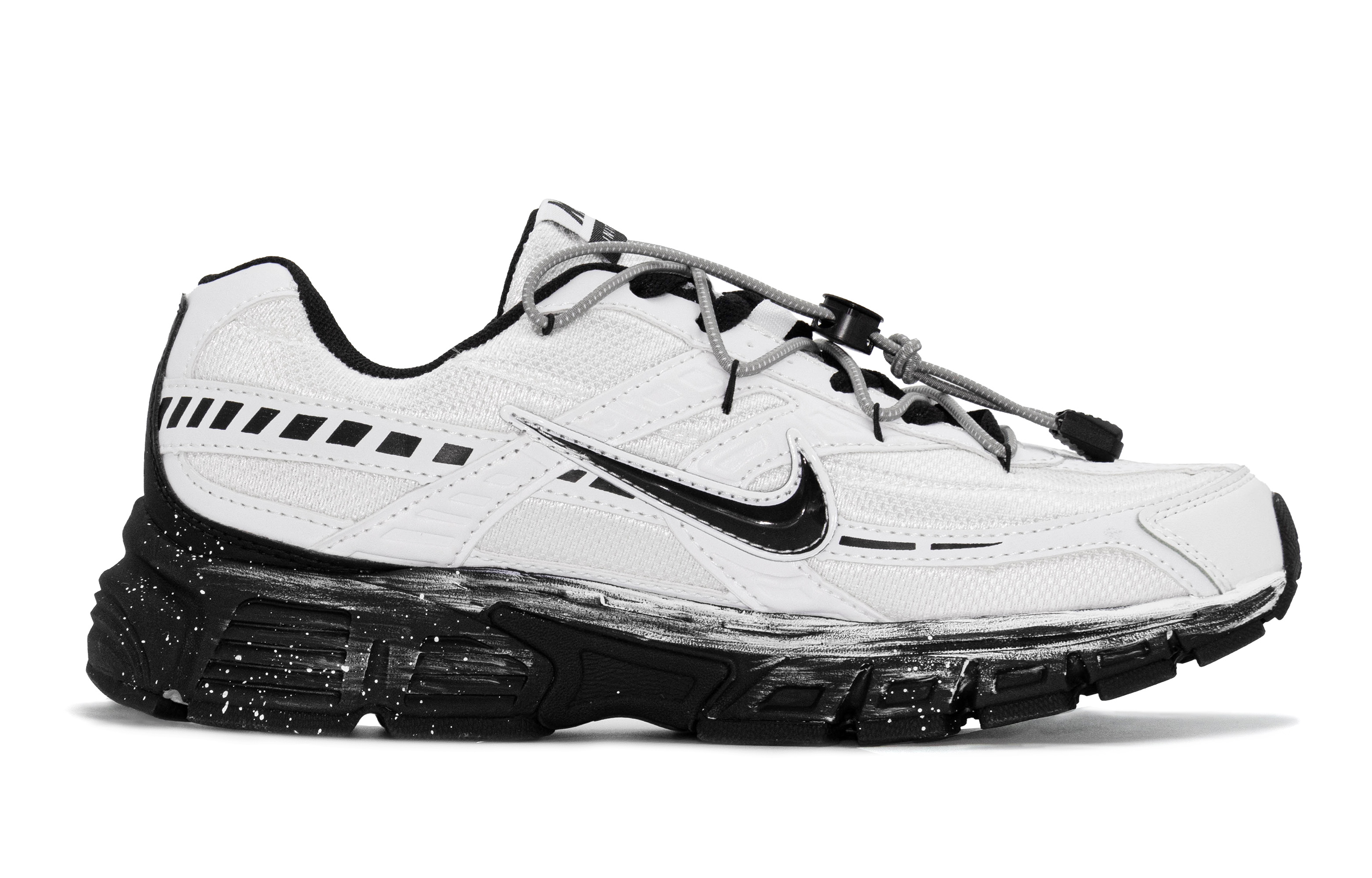 Nike Initiator Breathable Lightweight Breathable And Lightweight Low top Running Shoes Unisex Black White