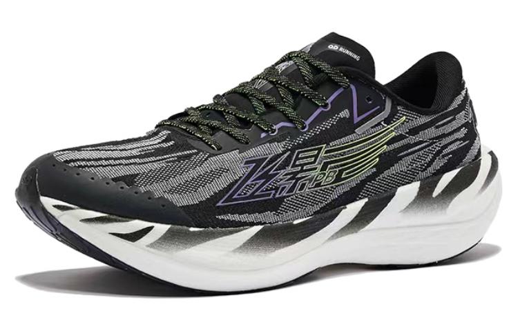 QIAODAN Feiying PB2.0 Slip Resistant Abrasion Resistant Low top Running Shoes Men’s Black White Fall Winter Edition