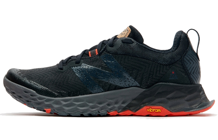New Balance Hierro texture, fabric, synthetic leather, shock-absorbing, wear-resistant and lightweight, low-cut running shoes, same style for men and women, black