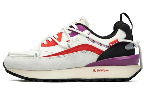 FILA FUSION Jogger DX Vintage Textile, Synthetic Leather Low top Casual Running Shoes Women's White Purple