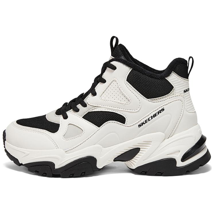 Skechers DLITES Breathable And Resilient High top Running Shoes Women’s White Black