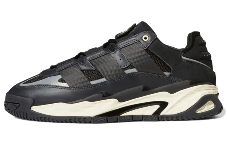 Adidas Originals Niteball 1.0 Leather Cushioning Slip Resistant Abrasion Resistant Low top Running Shoes Unisex