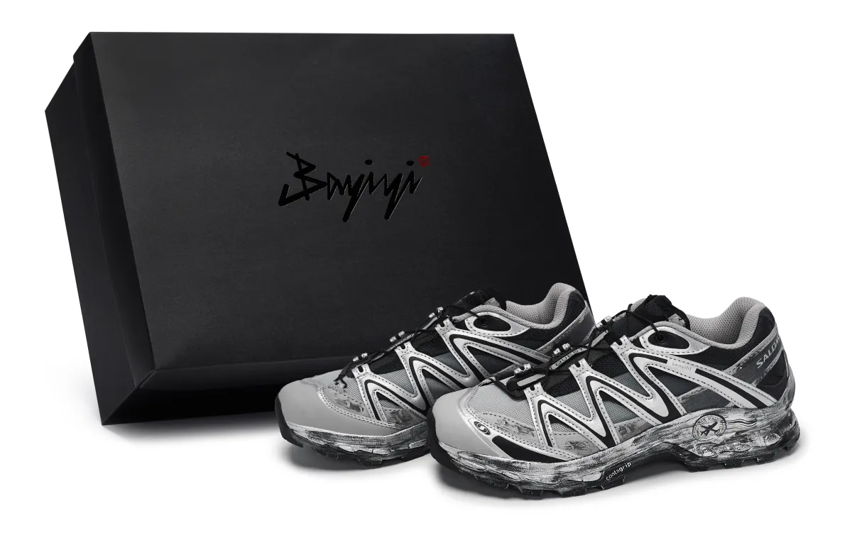 SALOMON XT Quest Low top Running Shoes Unisex Silver Gray Black