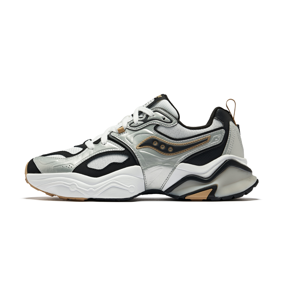 Saucony STABIL RE Low top Running Shoes Unisex Silver Black White