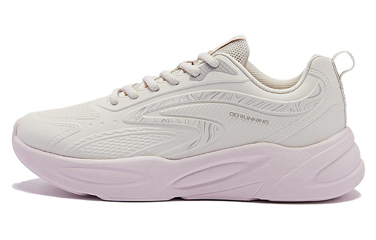 QIAODAN Lightweight Cushioning Slip Resistant Low top Running Shoes Women’s White Pink