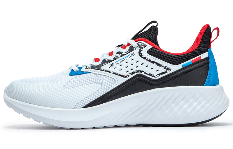361° Mesh Abrasion Resistant Cushioning Lightweight Low top Running Shoes Men’s White Red