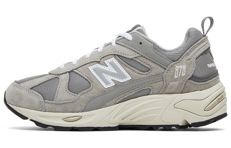 New Balance NB 878 retro gray mid-top casual running shoes for men and women, gray