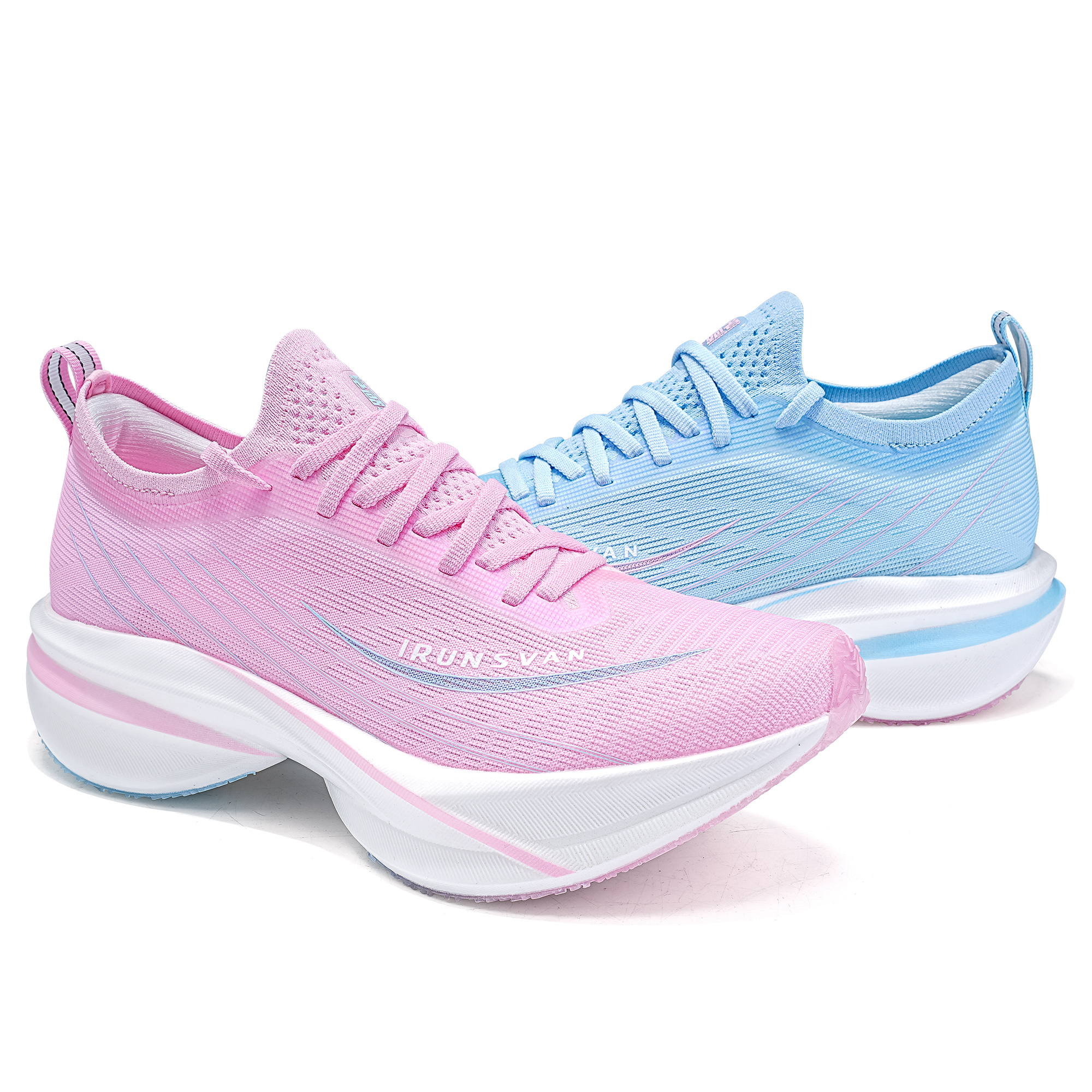 IRUNSVAN Low top Running Shoes Unisex Mismatched Childhood Sweethearts