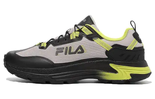 FILA Nre T5 Cushioning Abrasion Resistant Cushioning, Wear Resistant Low top Running Shoes Unisex Beige Yellow