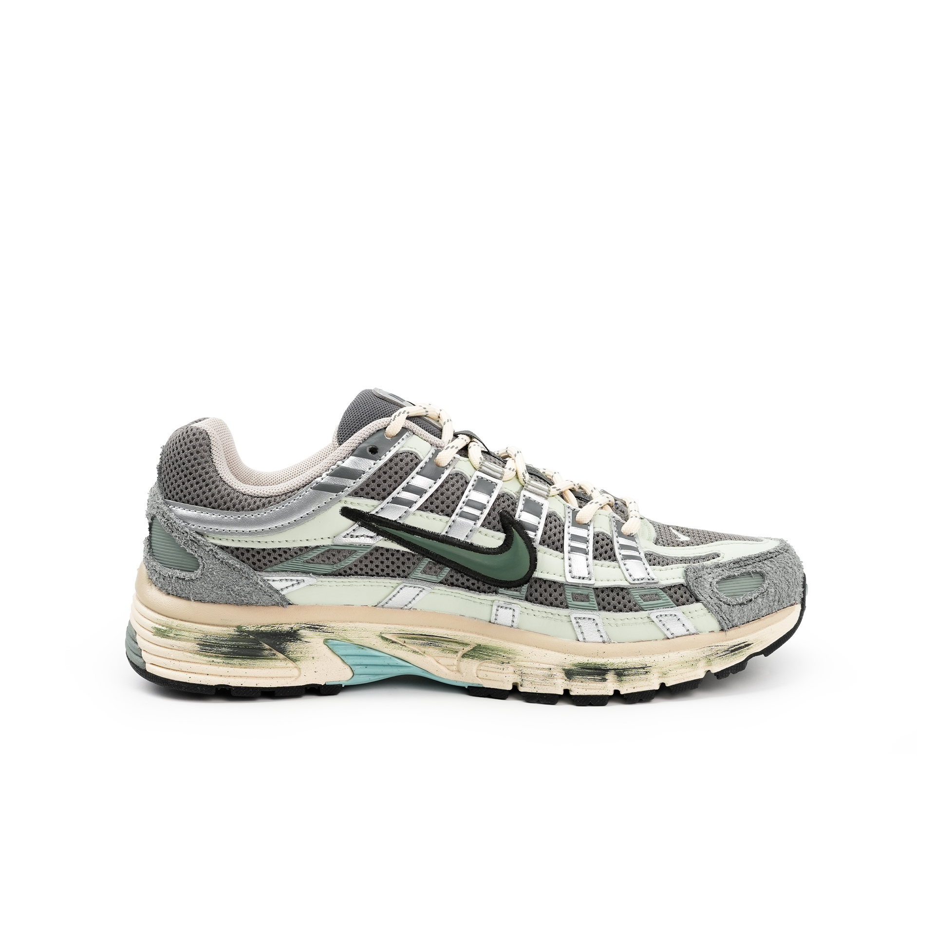 Nike P 6000 Low top Running Shoes Unisex Gray Green