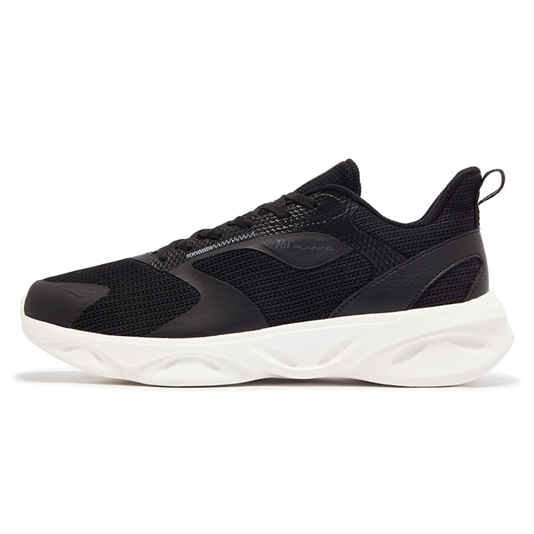 361° Slip Resistant Abrasion Resistant Low top Casual Running Shoes Men’s Black White