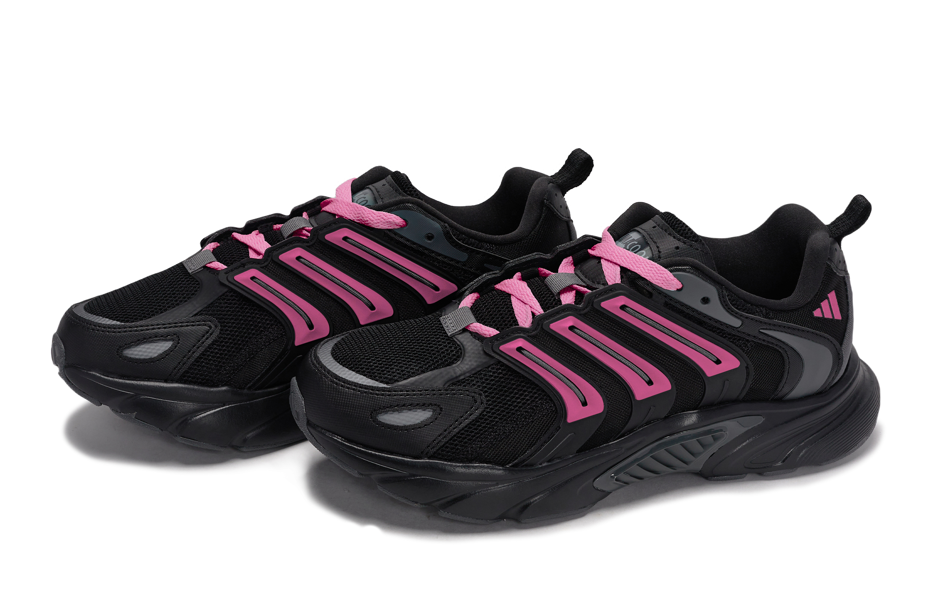 Adidas CLIMACOOL BOUNCE Slip Resistant Abrasion Resistant Low top Running Shoes Unisex Black Rose Red
