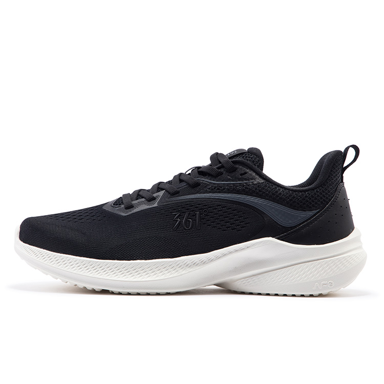 361° Blade Leaf 2.0 Mesh Cushioning Slip Resistant Low top Running Shoes Men’s Black Gray
