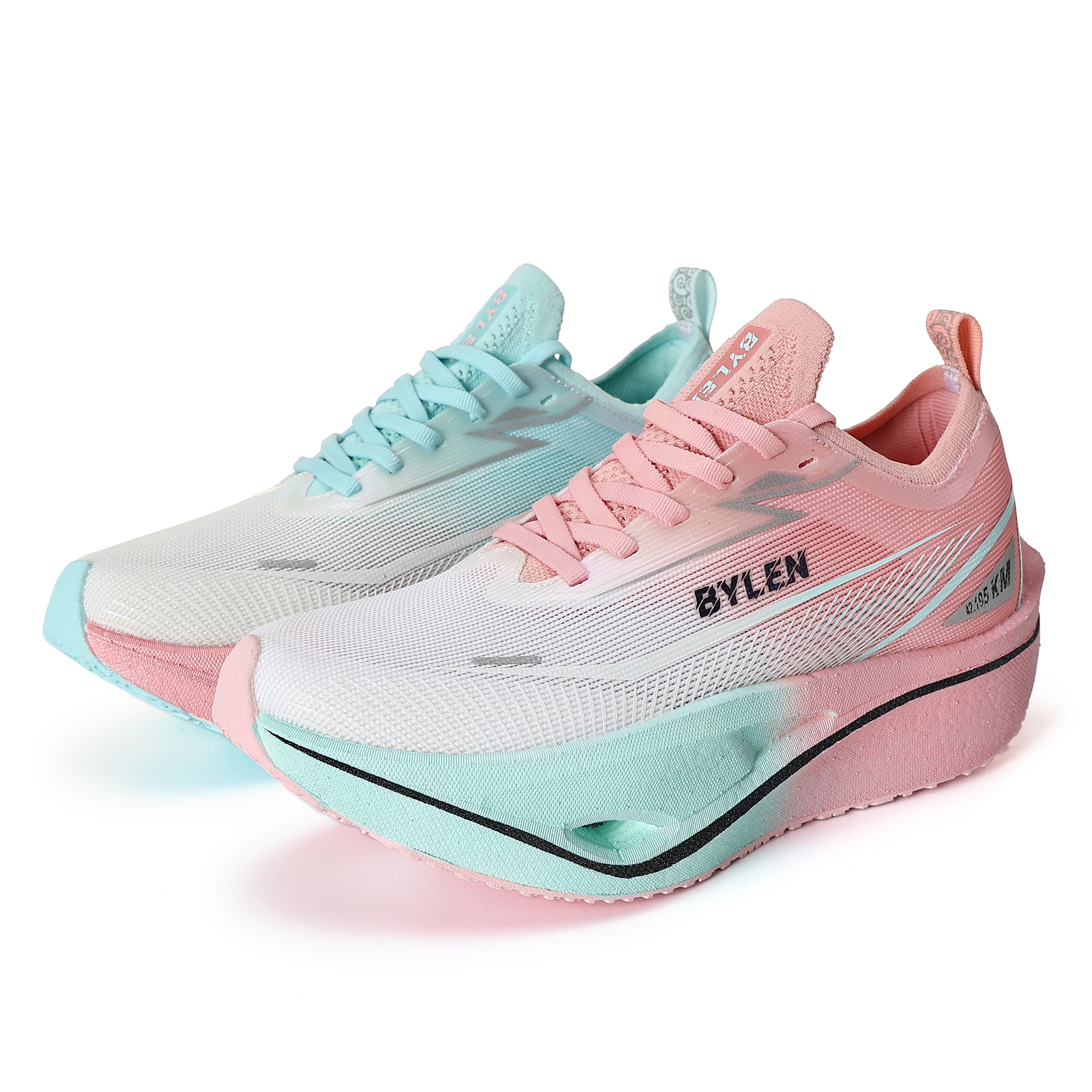 BYLEN Cushioning Slip Resistant Abrasion Resistant Breathable Support Impact Resistant Lightweight Rebound Low top