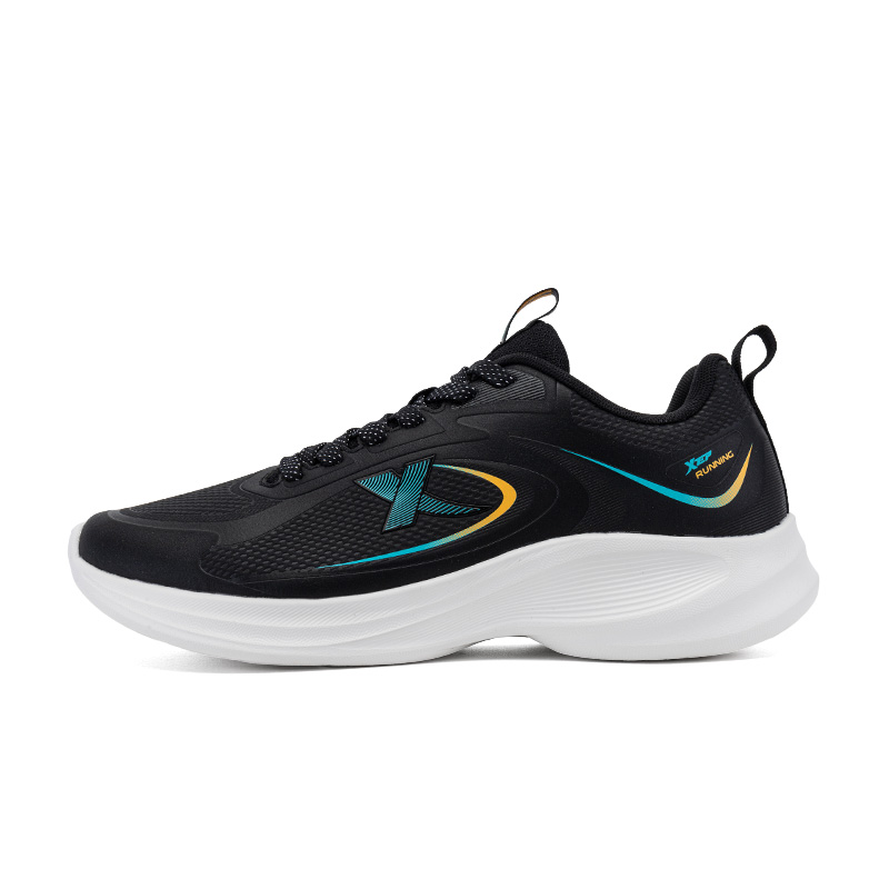 XTEP Casual Cushioning Abrasion Resistant Breathable Low top Running Shoes Men’s Black
