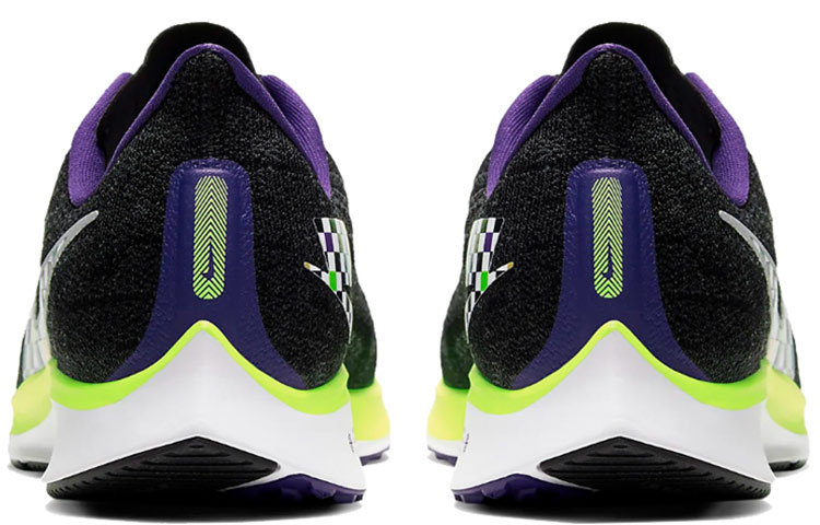 Мужские кроссовки Nike Pegasus 36 (черно-зеленые) — 黑/山峰白/金桔绿 — фото 4