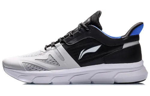 Li Ning Cushioning Low top Running Shoes Unisex Black Gray Blue