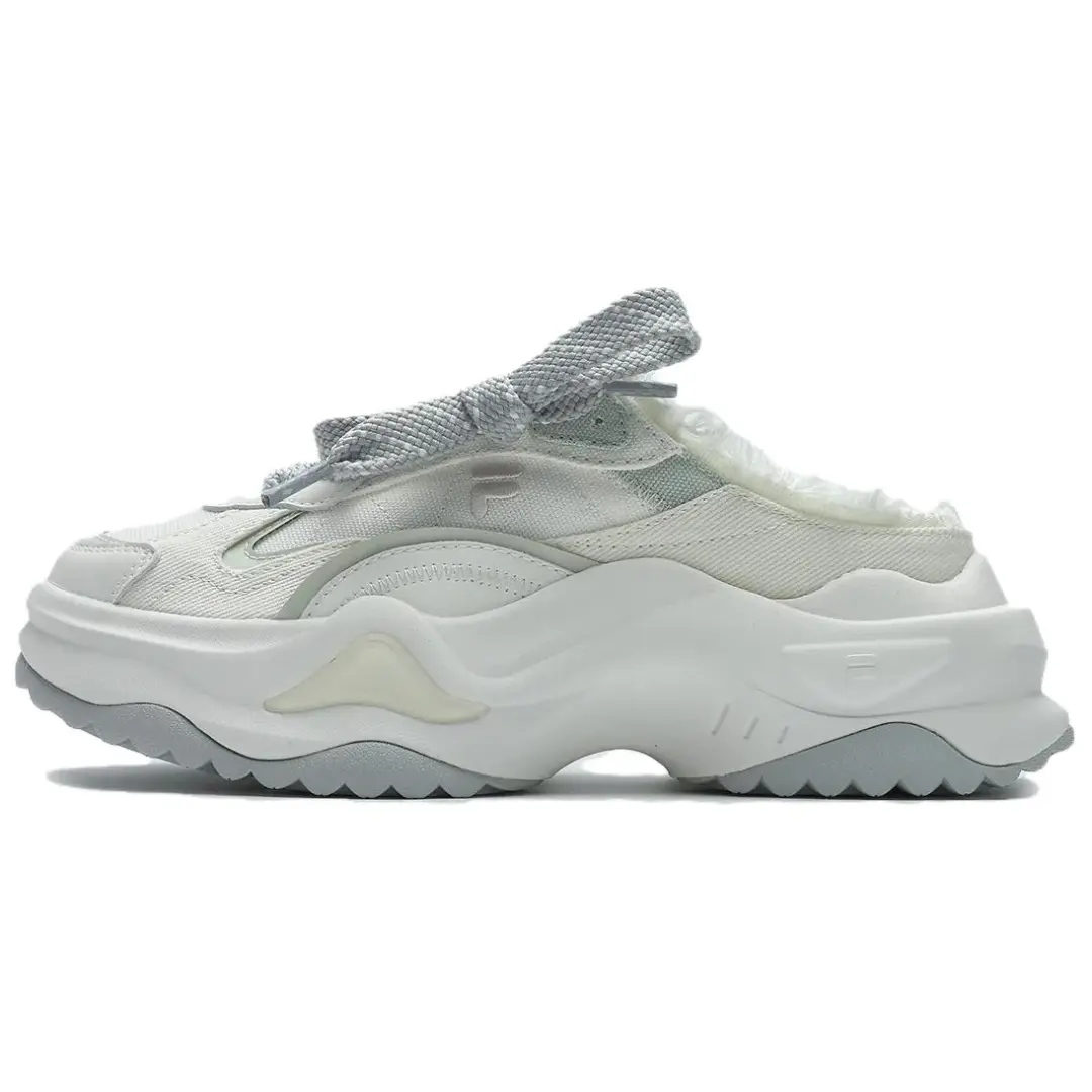 FILA FUSION BIANCO II Abrasion Resistant Closed Toe Slippers Women's White Green