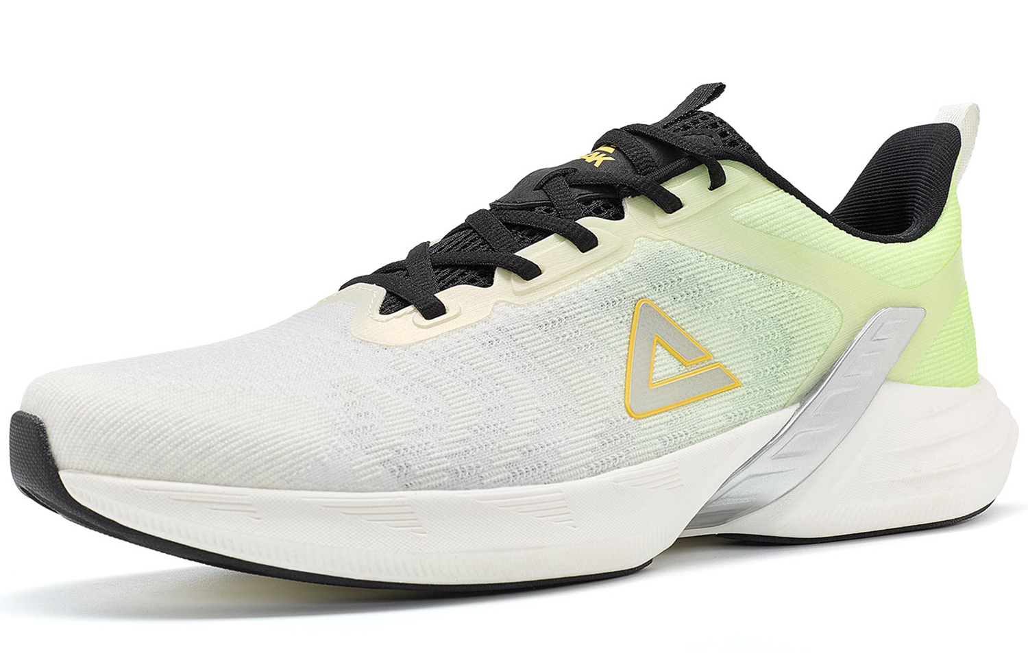 PEAK Hyperfuse Fabric Cushioning Slip Resistant Abrasion Resistant Low top Running Shoes Men’s Neon Green
