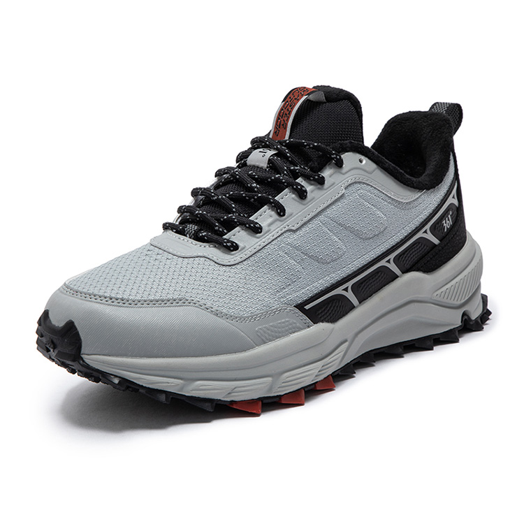 361° Slip Resistant Abrasion Resistant Low top Casual Running Shoes Men’s Recycling Gray