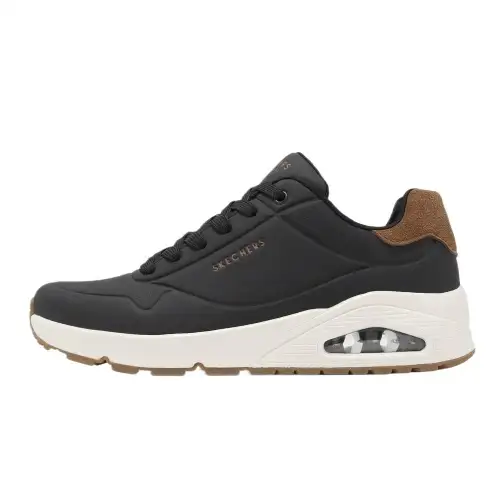 Skechers Abrasion Resistant Low top Running Shoes Men's Black