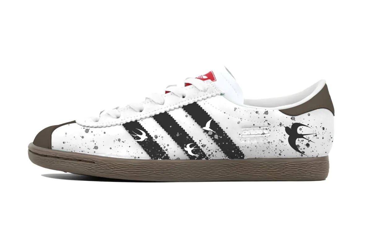 Adidas Originals Stadt Oat Shadow Low top German Army Trainers Unisex Black White