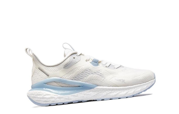 XTEP Power Nest 1.0 Cushioned Slip Resistant Abrasion Resistant Low Top Dynamic Foam Casual Running Shoes Men's White