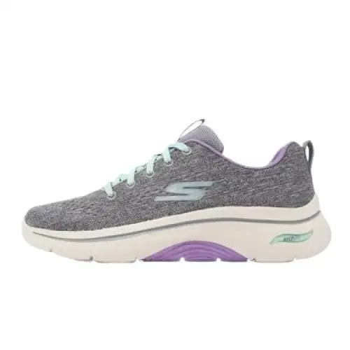 Skechers Abrasion Resistant Low top Casual Shoes Women's Gray