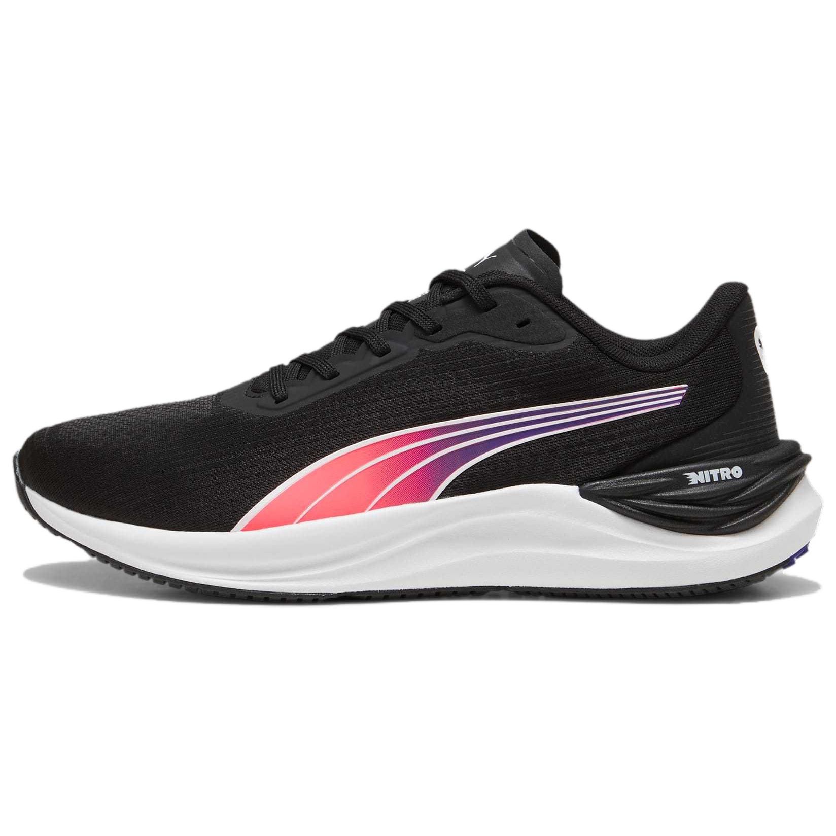 PUMA Electrify Nitro 3 Slip Resistant Abrasion Resistant Low top Running Shoes Men's Black