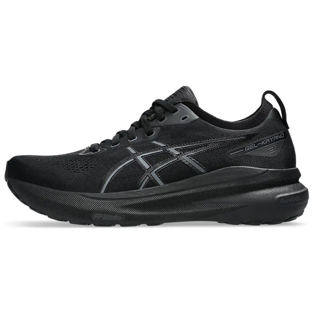 ASICS Gel Kayano 31 Low top Marathon Long Distance Running Shoes Men's Black Wide Fit