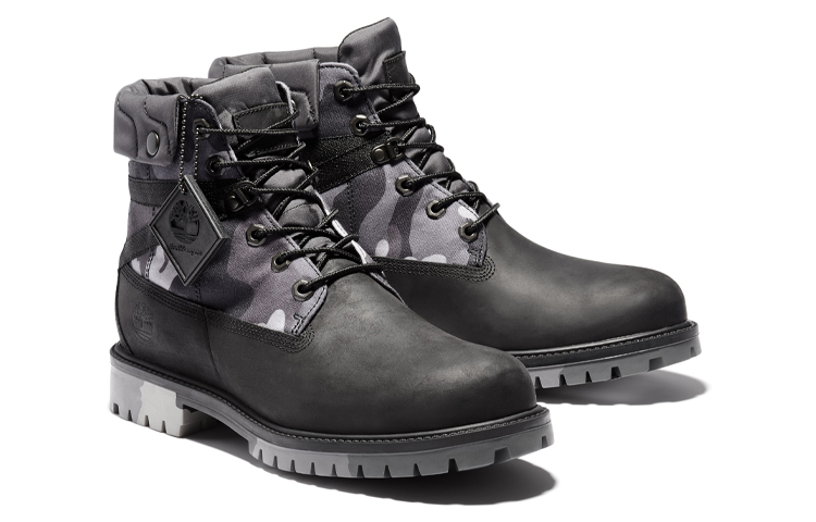 Timberland Heritage EK+ 6 Inch Waterproof Wide Fit Boot 'Grey Camouflage'