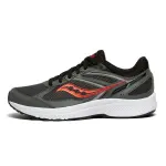 Saucony Cohesion 14 Mesh Cushioning Slip Resistant Abrasion Resistant Low top Running Shoes Men's Gray Black Standard M