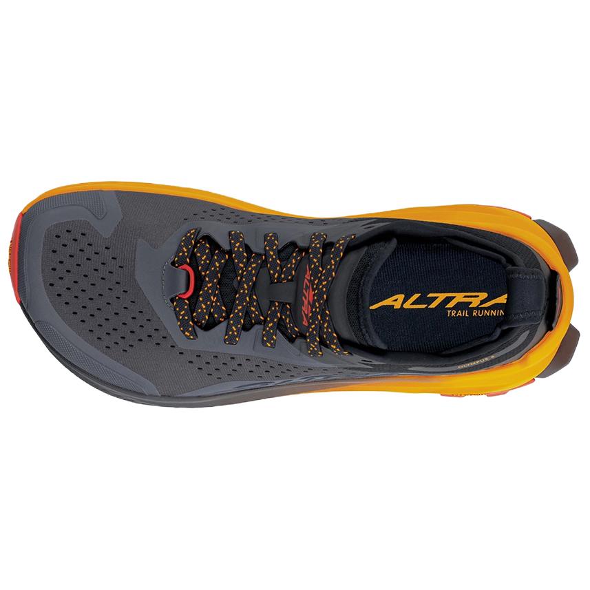 Altra OLYMPUS 6 Abrasion Resistant Breathable Low top Running Shoes Men’s Black Orange